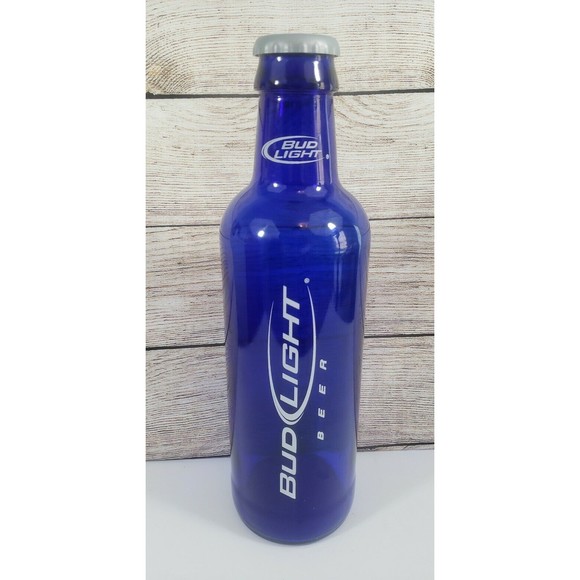 Budweiser Other Bud Light Large Budweiser 8 Oz Cobalt Blue Glass 45